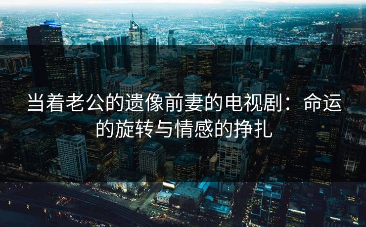 当着老公的遗像前妻的电视剧：命运的旋转与情感的挣扎